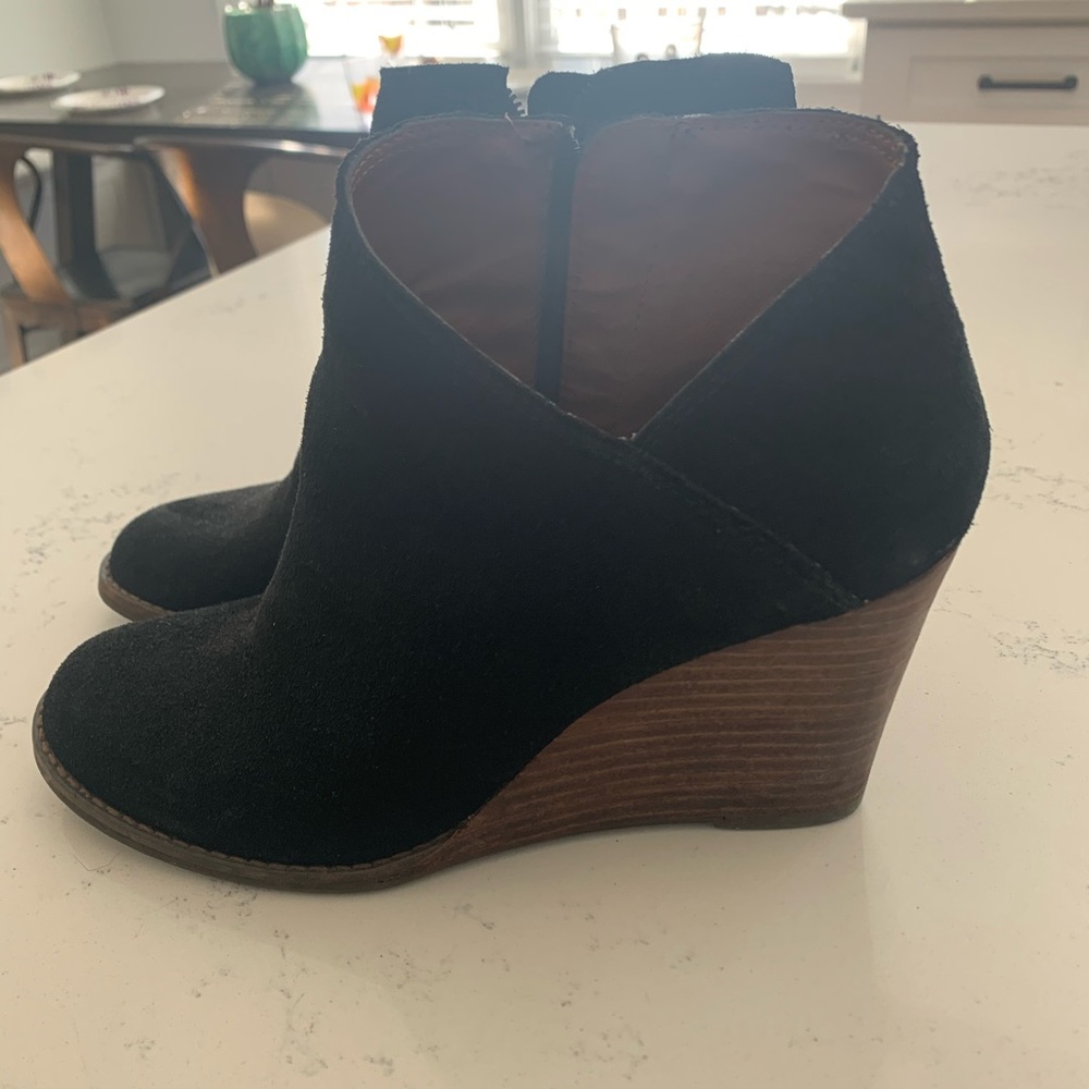 Black ankle booties